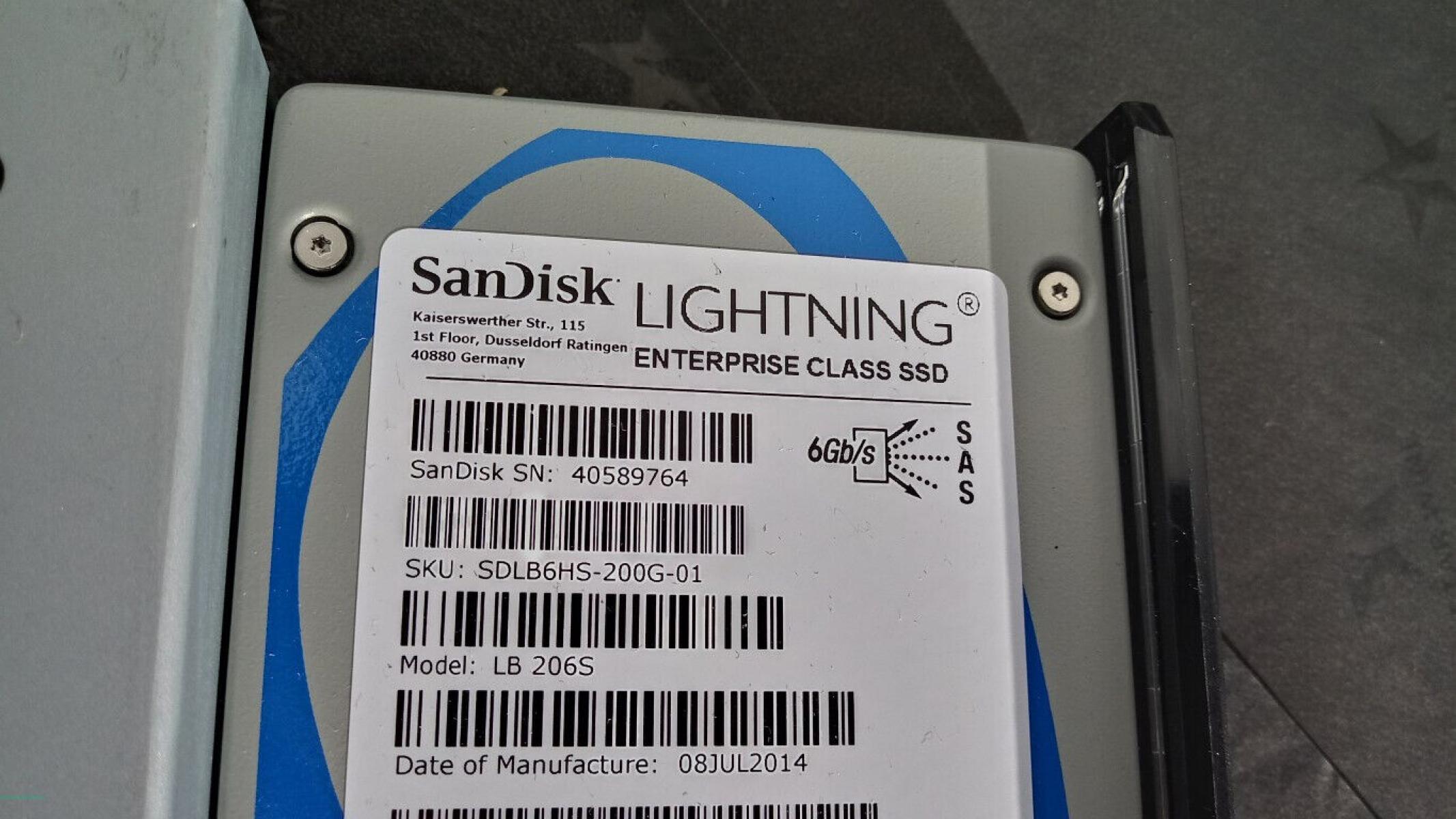 SSD 200 GB Sandisk Lightning LB 206S, € 149,- (8130 Frohnleiten)